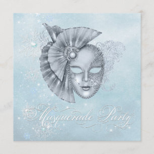 Winter Wonderland Maskenparty-Einladungen Einladung