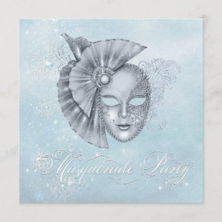 Winter Wonderland Masquerade Party Einladungen