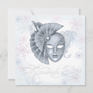 Winter Wonderland Masquerade Party Einladungen