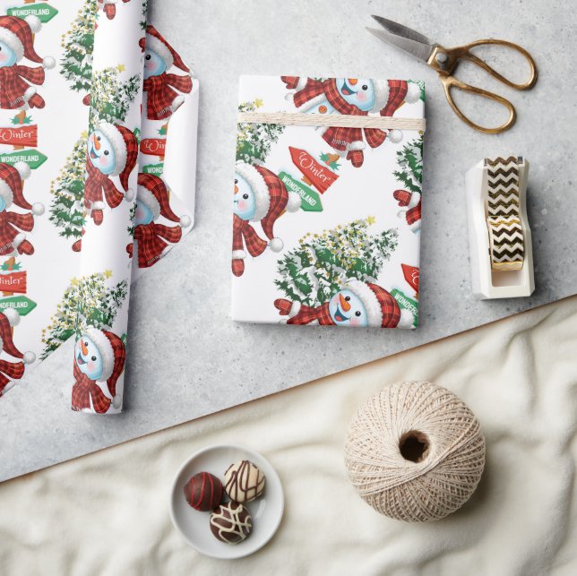 Winter Wonderland - Mattes Geschenkpapier (Kunsthandwerk)