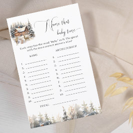 Winter Wonderland Name, dass Baby Tune Baby Dusche