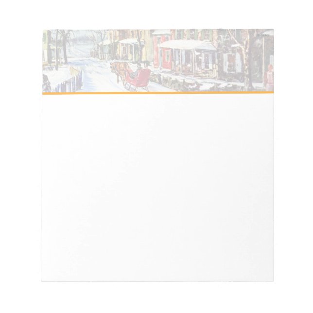 Winter Wonderland Notizblock (Vorderseite)