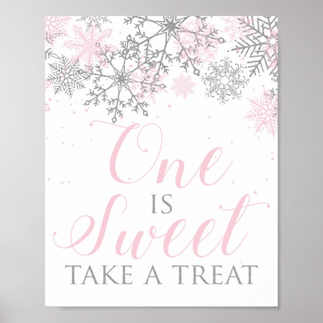 Winter Wonderland One: Sweet Sign Poster (Vorne)