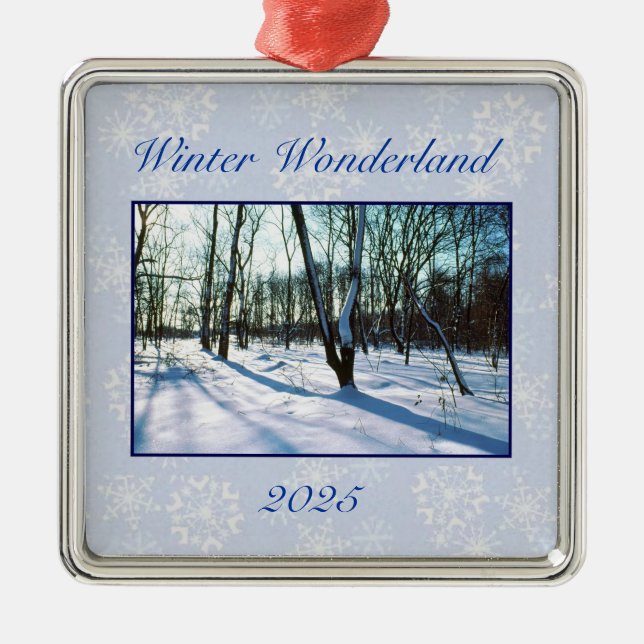 'Winter Wonderland' - Ornament 2025 Aus Metall (Vorne)