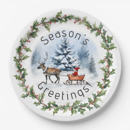 Winter Wonderland Pappteller