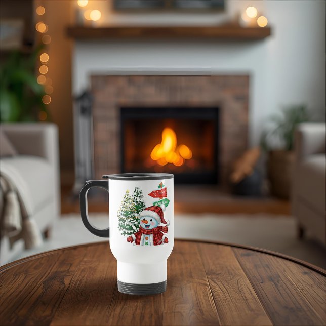 Winter Wonderland - Personalisierter Reisebecher (Von Creator hochgeladen)
