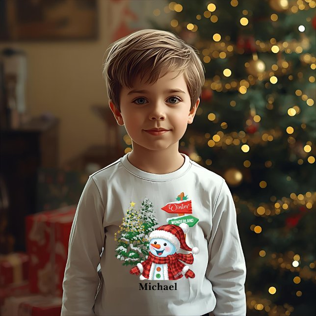 Winter Wonderland - Personalized Long Sleeve Shirt (Von Creator hochgeladen)