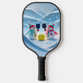 Winter Wonderland Pickleball - Schneewitz auf dem  Pickleball Schläger