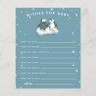 Winter Wonderland Pinguine Blue wünscht sich Baby