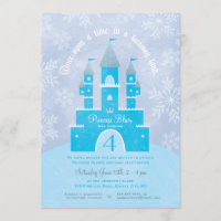 Winter Wonderland Princess Party Einladungen