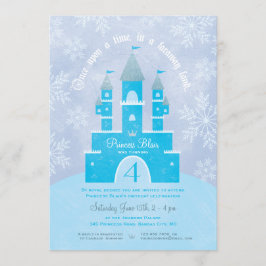 Winter Wonderland Princess Party Einladungen