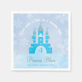 Winter Wonderland Princess Party Napkins Serviette