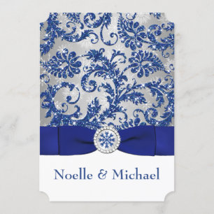 Winter Wonderland, PRINTED Buckle Invite - Blue #2 Einladung