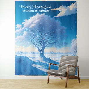 Winter Wonderland Prom Themenabend Wandteppich