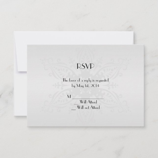 Winter Wonderland Response Card RSVP Karte (Vorderseite)