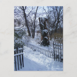 Winter Wonderland Riverside Park New York City NYC Postkarte