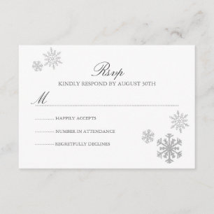 Winter Wonderland RSVP Card Karte