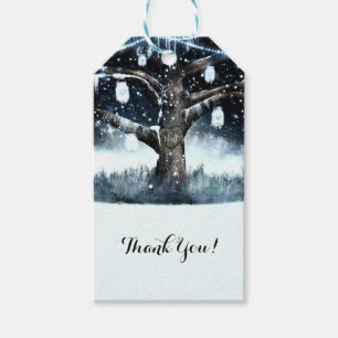 Winter Wonderland Rustikale Baumlichter Mason Gläs Geschenkanhänger