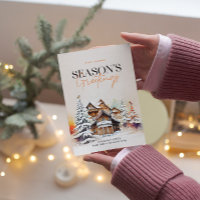 Winter Wonderland Saison - Grußkarte