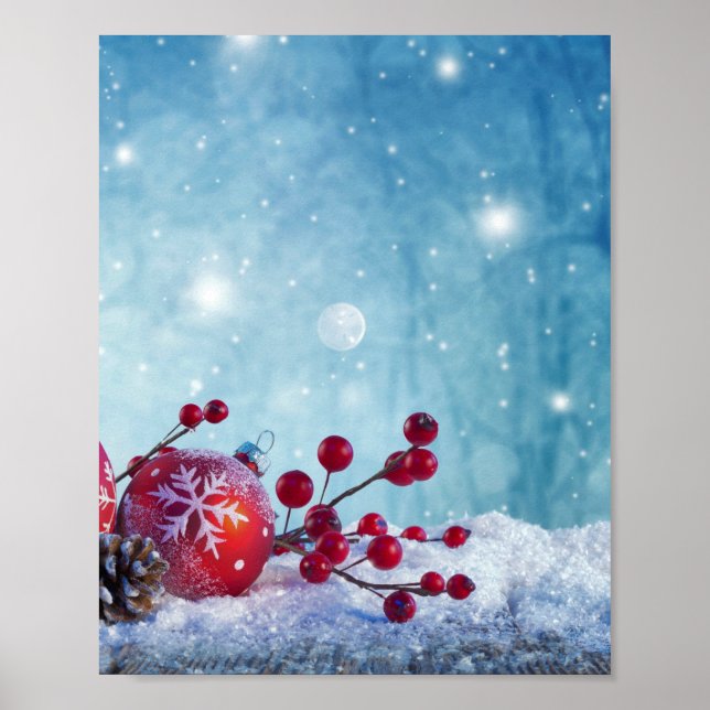 Winter Wonderland Scene Poster (Vorne)