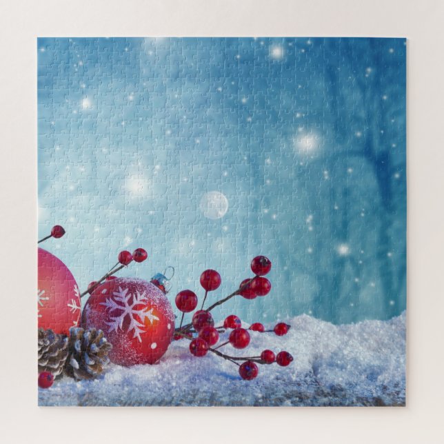 Winter Wonderland Scene Puzzle (Vertikal)