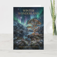 Winter Wonderland schottische Weihnachtskarte