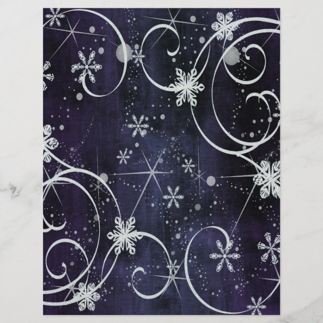 Winter Wonderland Scrapbooking Paper Flyer (Vorne)