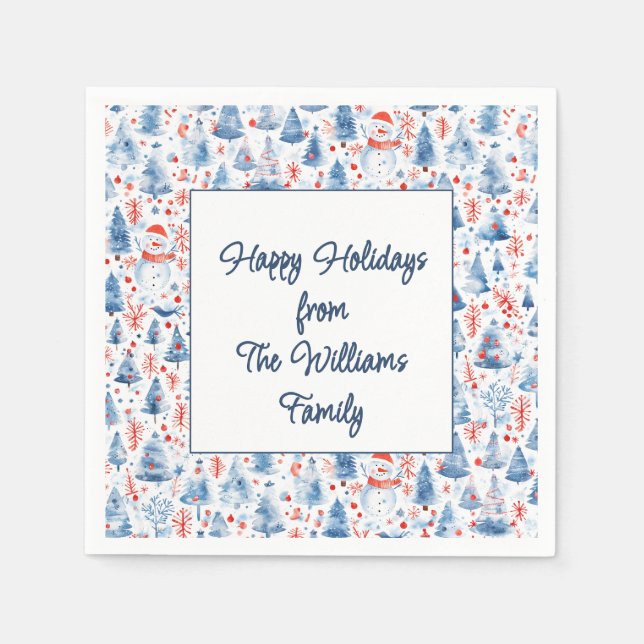 Winter Wonderland Serviette (Vorderseite)