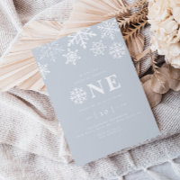 Winter Wonderland Snowflake Boys Blue Geburtstag