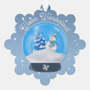 Winter Wonderland Snowflake Ornament Karte