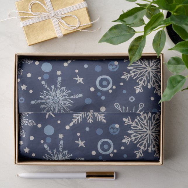 Winter Wonderland Snowflake Wrap Seidenpapier (Geschenk)