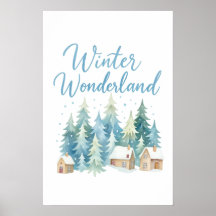 Winter Wonderland Snowy Village 