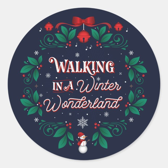 Winter Wonderland Stickers (Vorderseite)