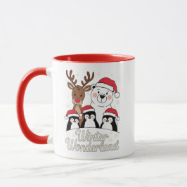 Winter Wonderland – Süße Weihnachtstiere Tasse