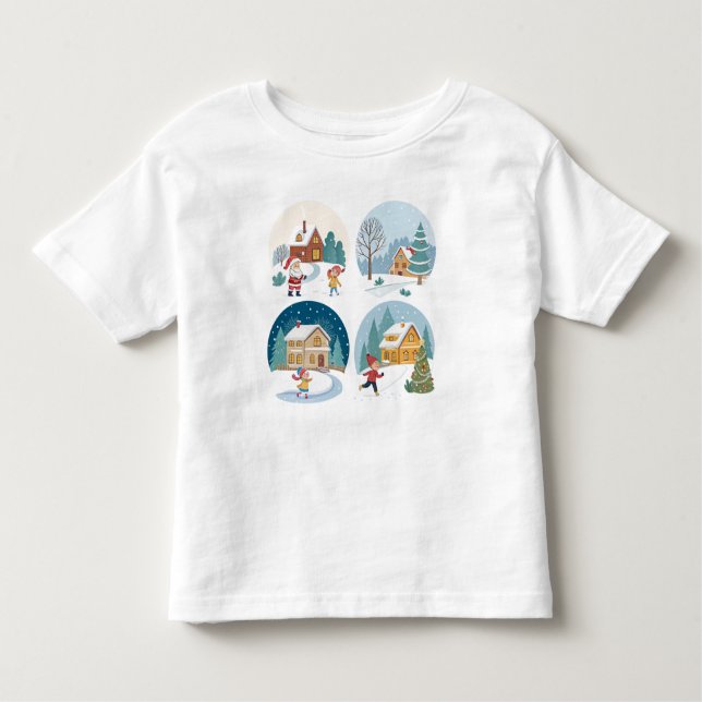 Winter Wonderland T Shirt. Kleinkind T-shirt (Vorderseite)