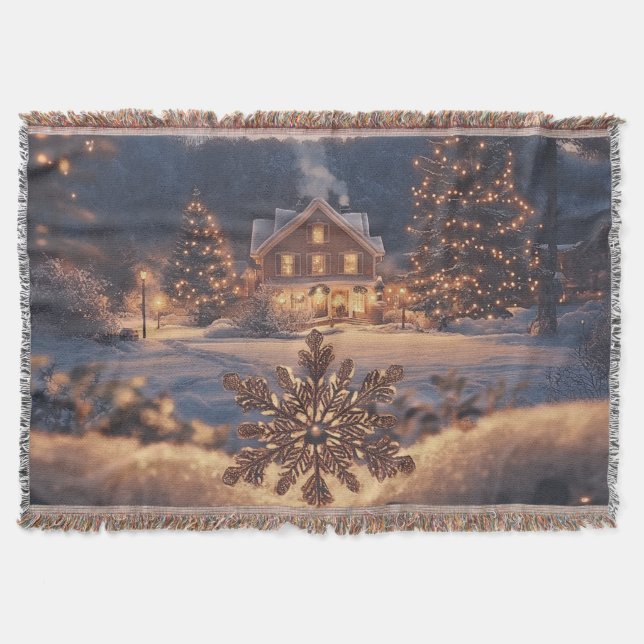 Winter Wonderland Throw Blanket Decke (Vorderseite)
