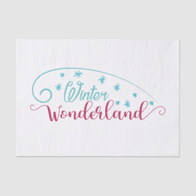 Winter Wonderland Tissue Paper Seidenpapier (Vorderseite)
