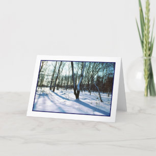 "Winter Wonderland" - Urlaubskarte - Leer Feiertagskarte