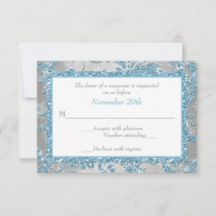 Winter Wonderland, Verbundene Herzen Hochzeit RSVP