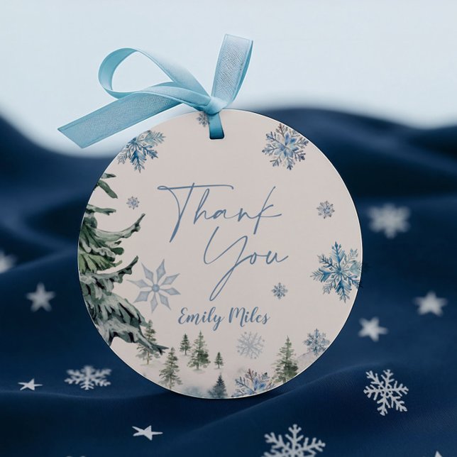 Winter Wonderland Vielen Dank Geschenkanhänger (Von Creator hochgeladen)