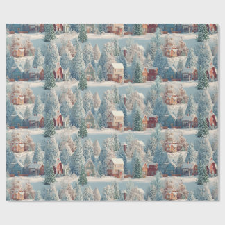 Winter Wonderland Voxel Art Geschenkpapier