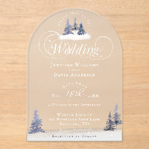 Winter Wonderland Wald Snow Arch Form Hochzeit