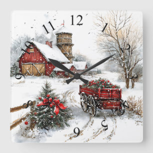 Winter Wonderland Wanduhr