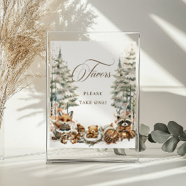 Winter Wonderland Wasserfarbene Tiere Lieblingszei Poster
