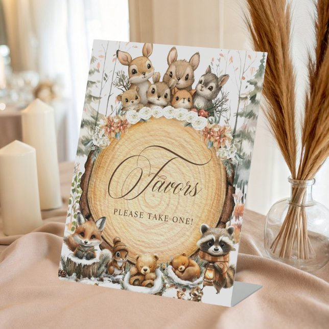 Winter Wonderland Wasserfarbene Tiere Lieblingszei Sockelschild (Von Creator hochgeladen)