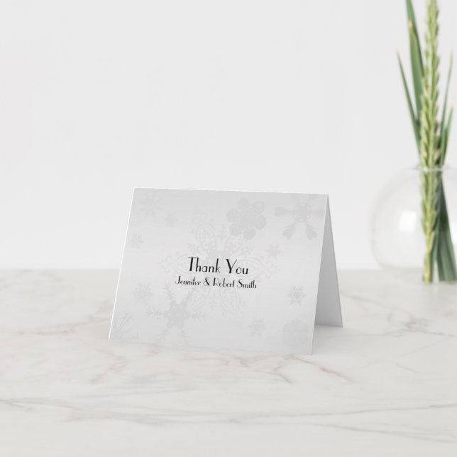 Winter Wonderland Wedding Danke (Vorderseite)