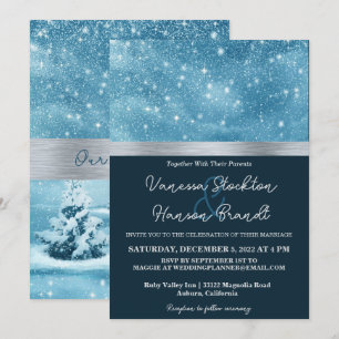 Winter Wonderland Wedding Einladung