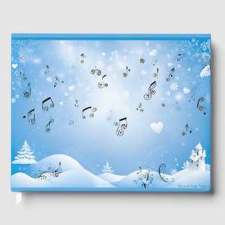 Winter Wonderland Wedding Guest Book Gästebuch