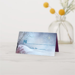 Winter Wonderland Wedding Platzkarte