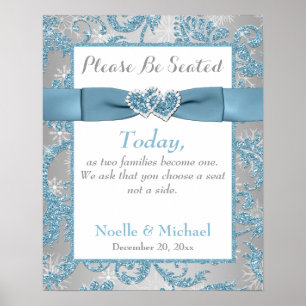 Winter Wonderland Wedding Poster
